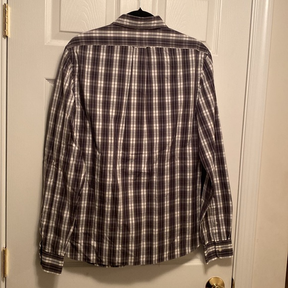 Brand New The Men’s Store Bloomingdale's Charcoal Patterned Shirt…size M - Picture 2 of 5